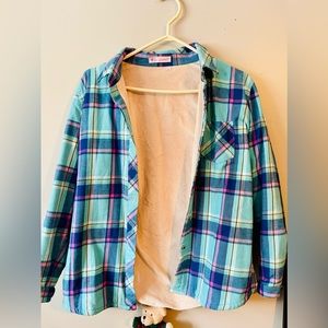 #Boleebird#men bottom up shirt#inside fur#US medium size